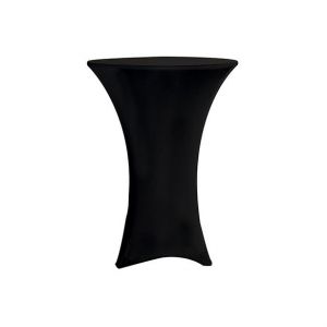 BLACK SPANDEX COCKTAIL TABLE COVER