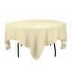 6' SQUARE IVORY TABLE LINEN 