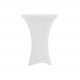 WHITE SPANDEX COCKTAIL TABLE COVER